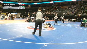 113 Class 1 lbs Semifinal - Waylon Adkisson, Centralia vs Jayce Estes, Warsaw