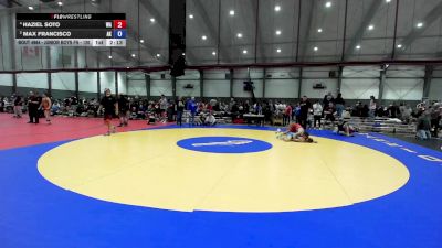 Junior Boys FS - 120 lbs 1st Place Match - Haziel Soto, WA vs Max Francisco, AK