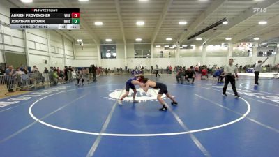 124 lbs Consi Of 16 #2 - Adrien Provencher, Vergennes vs Jonathan Stowik, Rhode Rage