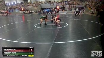 Girls 165 lbs Cons. Round 1 - Rebecca Deyo, Knoxville Catholic (Girls) vs Jade Lenhart, Coffee County High School (Girls)