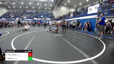 75 lbs Round Of 16 - Carter Hernnadez, Choctaw Ironman Youth Wrestling vs Tyson Walters, Madill Takedown