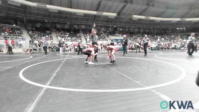76 lbs Rr Rnd 2 - Keaton Dupriest, Fort Gibson Youth Wrestling vs Trevor Chilton, SEO Wrestling Club