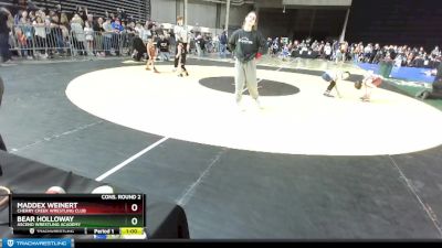 53 lbs Cons. Round 2 - Maddex Weinert, Cherry Creek Wrestling Club vs Bear Holloway, Ascend Wrestling Academy