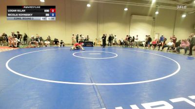 92 lbs Cons. Round 2 - Logan Ullah, Big Cat Wrestling Club vs Nicolai Kovnesky, Headwaters Wrestling Academy