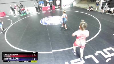 120 lbs 1st Place Match - Joaquin Romo, California vs Bradley Flores, North Coast Grapplers