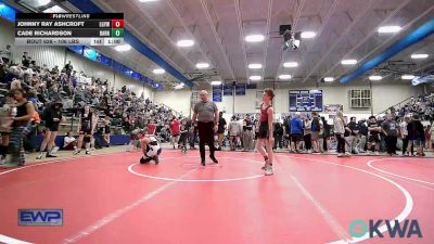 106 lbs Consi Of 8 #2 - Cade Richardson, Barnsdall Youth Wrestling vs Johnny Ray Ashcroft, Locust Grove Youth Wrestling