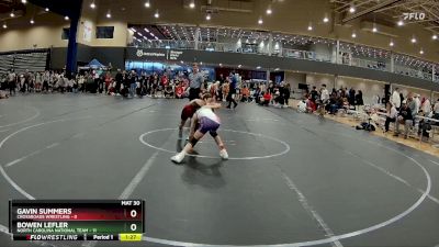 80 lbs Round 1 (4 Team) - Bowen Lefler, North Carolina National Team vs Gavin Summers, Crossroads Wrestling