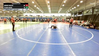 145 lbs 3rd Place - Jimmie Bailes, WV vs Tyler Hood, VA