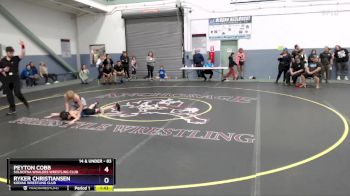 83 lbs Quarterfinal - Peyton Cobb, Soldotna Whalers Wrestling Club vs Ryker Christiansen, Kodiak Wrestling Club