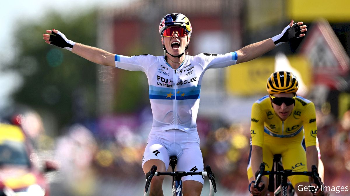 Marlen Reusser Holds While Demi Vollering Wins Tour de France Femmes 2026 Stage 5