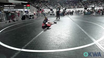 73 lbs Consi Of 16 #2 - Emmitt Murphy, Weatherford Youth Wrestling vs Ezekiel Boyd, Harrah Little League Wrestling