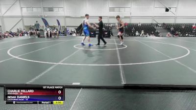 165 lbs Placement Matches (16 Team) - Charlie Millard, Wisconsin vs Noah Daniels, California Blue