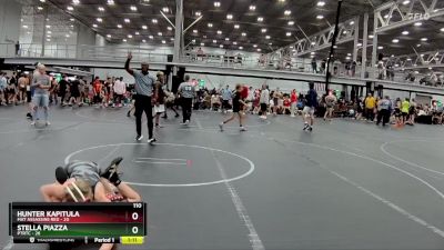 110 lbs Round 3 (8 Team) - Stella Piazza, PTRTC vs Hunter Kapitula, Mat Assassins Red