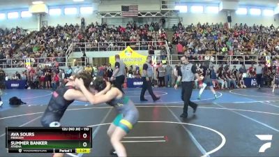 110 lbs Quarterfinal - Ava Sours, Freedom vs Summer Banker, Athena