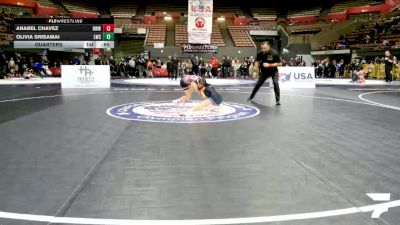 Intermediate Girls - 73 lbs Quarters - Olivia Srisamai, Legacy Wrestling Center vs Anabel Chavez, Red Wave Wrestling