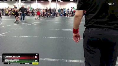 60 lbs Placement (4 Team) - Rocco Barone, Bitetto Trained vs Landon Walker, Terps East Coast Elite