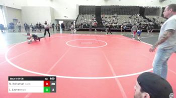77 lbs Quarterfinal - Nathan Schuman, Mat Assassins vs Lucas Layne, Minion Green