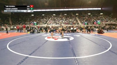 4A-175 lbs Cons. Semi - Adam Lownds, Thunder Basin High School vs Jim Coxbill, Laramie
