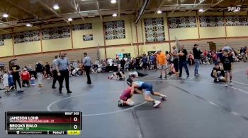 64 lbs Quarterfinal - Jameson Lohr, Williamsburg Wrestling Club vs Brooks Bialo, Bad Karma