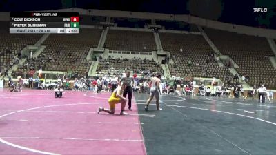 7A 215 lbs 3rd Place Match - Colt Dickson, Opelika Hs vs Pieter Slinkman, Fairhope