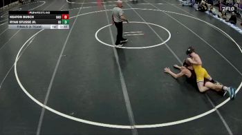 132 lbs Finals (8 Team) - Keaton Busch, David City vs Ryan Stusse Jr., Battle Creek