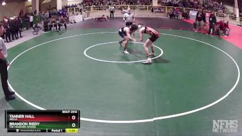 144 lbs Semifinal - Tanner Hall, Wells vs Brandon Riedy, The Meadows School