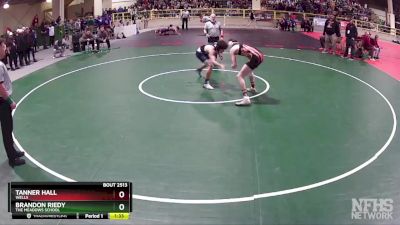 144 lbs Semifinal - Tanner Hall, Wells vs Brandon Riedy, The Meadows School