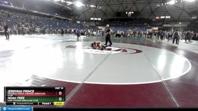 130 lbs 5th Place Match - Noah Free, Lake Stevens Wrestling Club vs Jeremiah Prince, Franklin Pierce Cardinal Wrestling Club