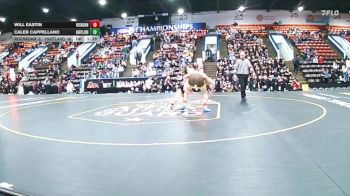 132 lbs Quarterfinals (8 Team) - Caleb Cappellano, Hartland vs Will Eastin, Rochester Adams