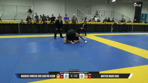 Mateus Marx Dias vs Marcos Vinícius Dos Santos Albin 2026 Pan IBJJF Jiu-Jitsu No-Gi Championship