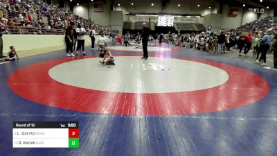 68 lbs Round Of 16 - Landon Gornto, Morris Fitness Wrestling Club vs Dak Kalish, Georgia