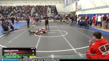138 lbs Cons. Round 5 - Clyde Snyder, Beverly Hills High School vs Grant Hancock, Scripps Ranch