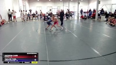 130 lbs Quarterfinals (8 Team) - Jackson Carr, Georgia vs Trevor Carl, Pennsylvania Red