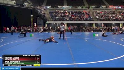 102 lbs Quarterfinal - Kinnick Vance, Immortal Athletics WC vs Jack Grygelko, Centennial Youth Wrestling