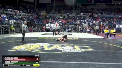 108 lbs Champ. Round 2 - Cleto Protti, Bolingbrook Junior Raiders WC vs Jesse Swiney, Champaign WC