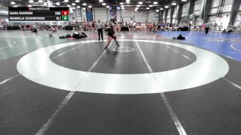 107 lbs Rr Rnd 2 - Sara Warren, East Rowan Wrestling Club vs ISABELLA OLSHEFSKIE, PA Legends