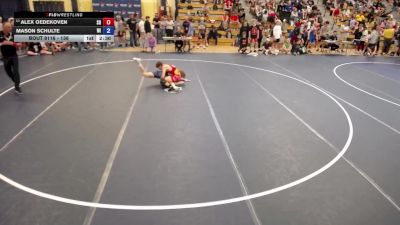 138 lbs Champ. Round 2 - Alex Oedekoven, SD vs Mason Schulte, WI