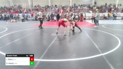 132 lbs Quarterfinal - Landon Boyd, Badlands WC vs Gavin Handy, Grindhouse Wrestling Club