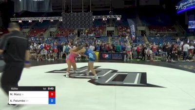 152 lbs Cons 8 #2 - Mahri Manz, Iowa vs Adriana Palumbo, New York