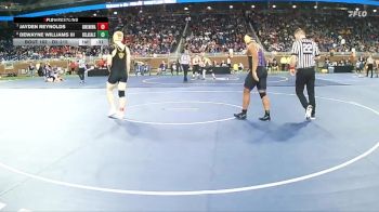 D2-215 lbs Cons. Round 1 - Dewayne Williams III, De La Salle Collegiate vs Jayden Reynolds, Kenowa Hills HS
