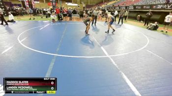 144 lbs Cons. Semi - Maddox Slater, Mandan Wrestling Club vs Landen McDowell, Team Hammer Wrestling Academy