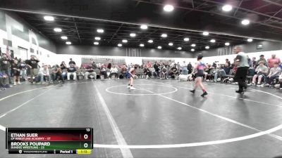 65 lbs Round 3 (8 Team) - Ethan Suer, CP Wrestling Academy vs Brooks Poupard, Dundee Wrestling