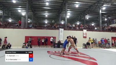 97 kg Quarterfinal - Tyler Hannah, Combat W.C. School Of Wrestling vs Alan Urbina-Gonzalez, Texas