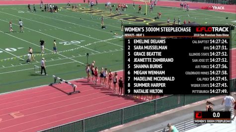 Women's 3k Steeplechase, Heat 2