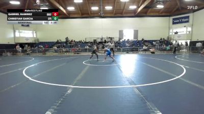 125 lbs Semifinal - Gabriel Ramirez, Unattached vs Christian Garcia, Cal Poly San Luis Obispo