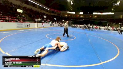 132 lbs Cons. Round 1 - Tucker Johnson, Chino Valley vs Isaiah Frenkel, Prescott