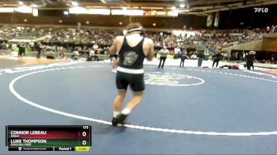 175 lbs Cons. Round 1 - Luke Thompson, Gonzaga Prep vs Connor Lebeau, Eagle