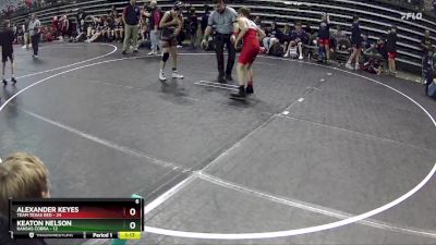 100 lbs Round 5 (6 Team) - Alexander Keyes, Team Texas Red vs Keaton Nelson, Kansas Cobra