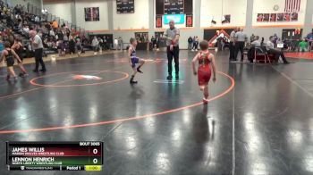 PW-10 lbs 5th Place Match - Lennon Henrich, North Liberty Wrestling Club vs James Willis, Marion Wolves Wrestling Club