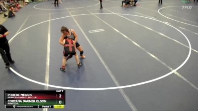 Semifinal - Phoebe Morris, Monticello Wrestling Club vs Cortana Dauner Olson, Minnesota